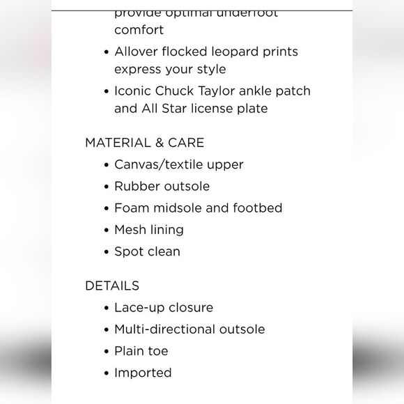 Converse Chuck Taylor All Star Hi Animal Sneakers - Picture 6 of 11